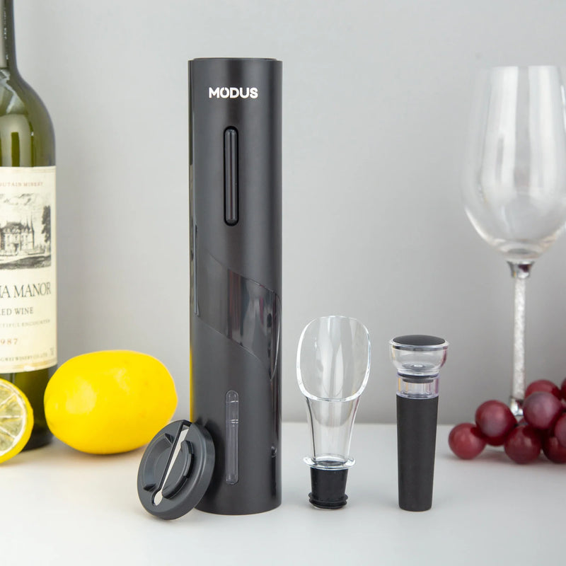 Abridor de Vinho Automático Elétrico Kit Completo