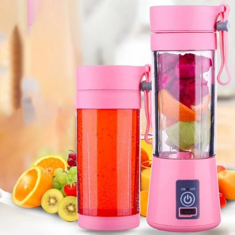 Mini liquidificador portátil usb suco shake 6 lâminas